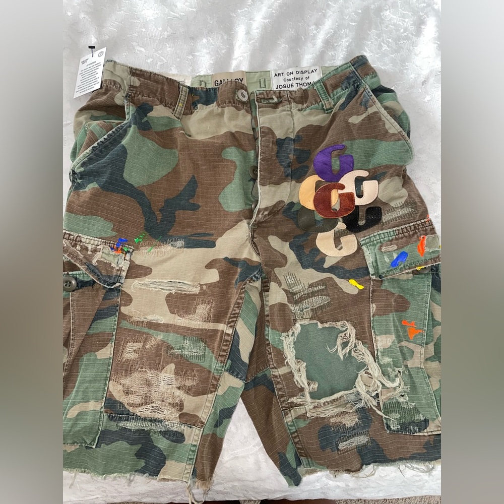 Gallery Dept G Patch Camo Cargo Shorts